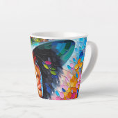 Lente op een zondagochtend latte mok (Rechterhoek)