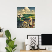Lente op het platteland poster (Thuiskantoor)
