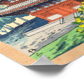 Lente op Kurama Temple Asano Takeji shin hanga Poster (Hoek)