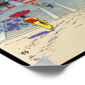 Lente op Kurama Temple Asano Takeji shin hanga Poster (Hoek)