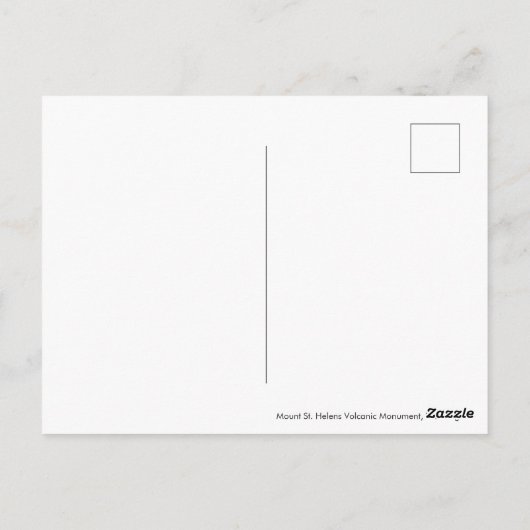 Lente op Mount St. Helens Briefkaart (Achterkant)