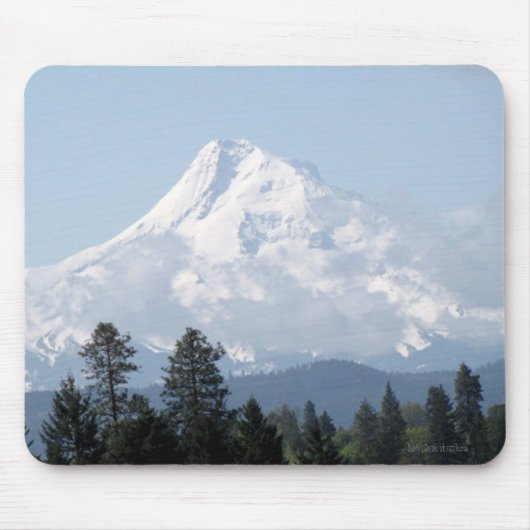 Lente op Mt Hood Mousepad Muismat (Voorkant)