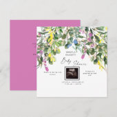 Lente op Pop Ultrasound Funny Pink Lights Kaart (Voorkant / Achterkant)