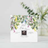 Lente op Pop Ultrasound Funny Pink Lights Kaart (Staand voorkant)