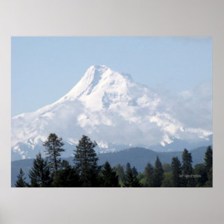 Lente op Poster van Mt Hood