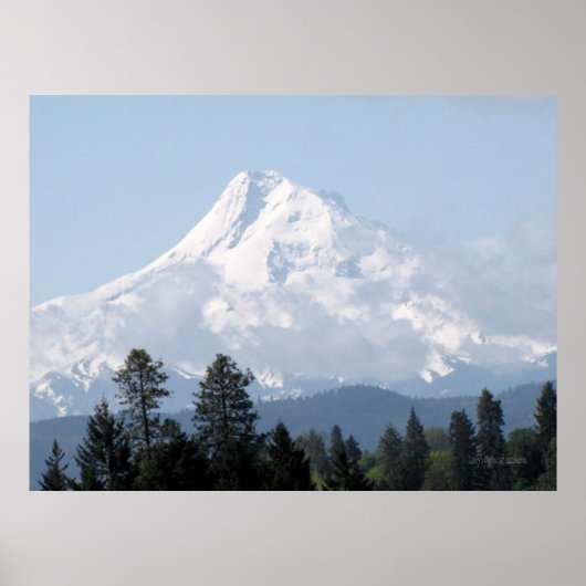 Lente op Poster van Mt Hood (Voorkant)