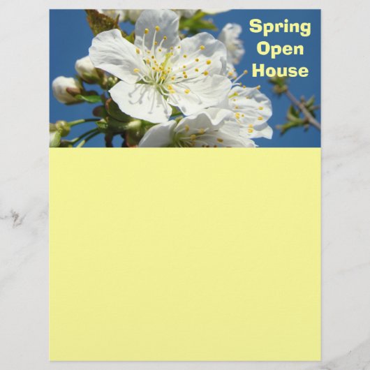 Lente Open Huis Flyer papier Maak Flyers (Voorkant)