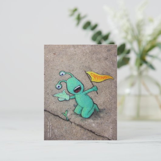 lente-opleiding briefkaart (Staand voorkant)