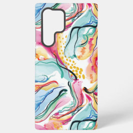 Lente organische textuur met golvende vormen samsung galaxy hoesje