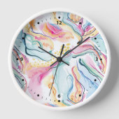 Lente organische textuur met stromende golvende vo (Voorkant)