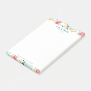 Lente organische textuur met stromende golvende vo post-it® notes