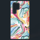 Lente organische textuur met stromende golvende vo samsung galaxy hoesje<br><div class="desc">Lentkleuren,  organische textuur met stromende golvende lijnen naadloos patroon.</div>