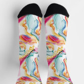 Lente organische textuur met stromende golvende vo sokken (Top)