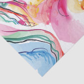 Lente organische textuur met stromende golvende vo tissuepapier (Detail)