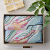 Lente organische textuur met stromende golvende vo tissuepapier (Geschenk)