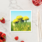 Lente paardebloemen servetten (Insitu)