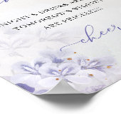  lente paars lila stoffige blauwe open balk poster (Hoek)