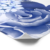 Lente paarse bloemige bruiloft Sweet Shower Poster (Hoek)