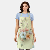Lente Paasbloemen Schort (Gedragen)