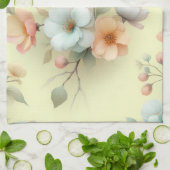 Lente Paasbloemen Theedoek (Gevouwen)