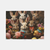 lente paaseiermand konijnenhop fleece deken (Voorkant (Horizontaal))