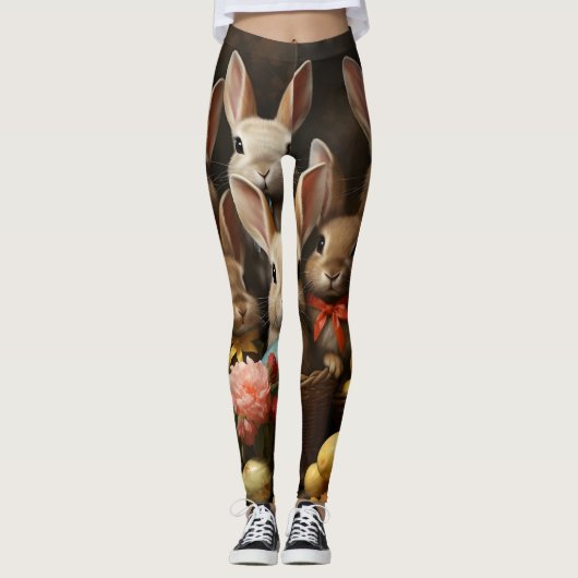  lente paaseiermand konijnenhop leggings (Voorkant)
