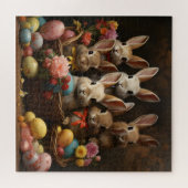  lente paaseiermand konijnenhop legpuzzel (Horizontaal)