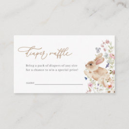 Lente Paashaas Baby shower Luier Raffle Kaart Plaatskaartje