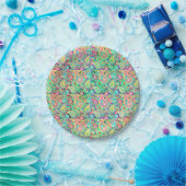 Lente paisley papieren bordje (Feest)