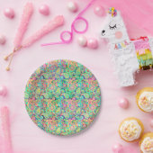 Lente paisley papieren bordje (Feest)