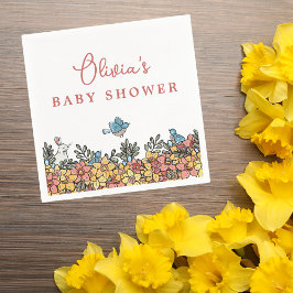 Lente Pasen Baby shower Servet