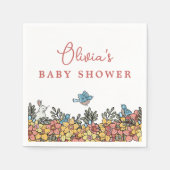 Lente Pasen Baby shower Servet (Voorkant)