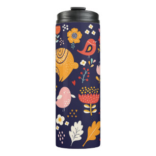 Lente Pasen: bloemen, konijntjes collectie Thermosbeker