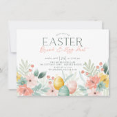 Lente Pasen Brunch & Ei Hunt Uitnodiging (Voorkant)