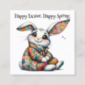 Lente Pasen Handout - Zie terug! Vierkante Visitekaartje (Voorkant)