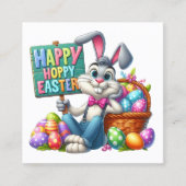 Lente Pasen Handout - Zie terug! Vierkante Visitekaartje (Voorkant)