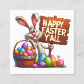 Lente Pasen Handout - Zie terug! Vierkante Visitekaartje (Voorkant)