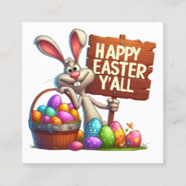 Lente Pasen Handout - Zie terug! Vierkante Visitekaartje