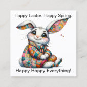 Lente Pasen Handout - Zie terug! Vierkante Visitekaartje (Voorkant)