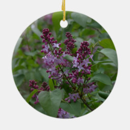 Lente/Pasen: Japonica/Lila Keramisch Ornament