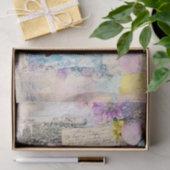 Lente Pasen: konijn, bloemen en beschilderde eiere Tissuepapier (Geschenk)