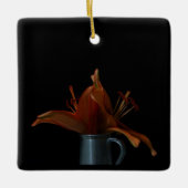 Lente/Pasen: Lilies en bijen Keramisch Ornament (Voorkant)