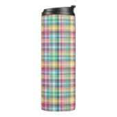 Lente/Pasen pastel geruit/rut  Thermosbeker (Gedraaid links)