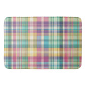Lente/Pasen pastel plaid/tartan Badmat (Voorkant)