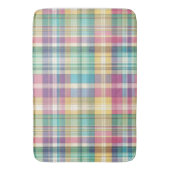 Lente/Pasen pastel plaid/tartan Badmat (Voorkant Verticaal)