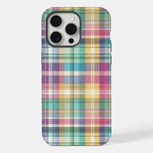 Lente/Pasen pastel plaid/tartan iPhone 15 Pro Max Case