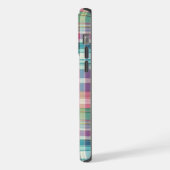 Lente/Pasen pastel plaid/tartan iPhone Hoesje (Linkerkant)