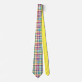Lente/Pasen pastel plaid/tartan Stropdas (Voorkant)