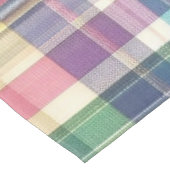 Lente/Pasen pastel plaid/tartan Tafelkleed (Gekanteld)