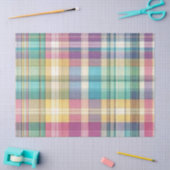 Lente/Pasen pastel plaid/tartan Tissuepapier (Craft)